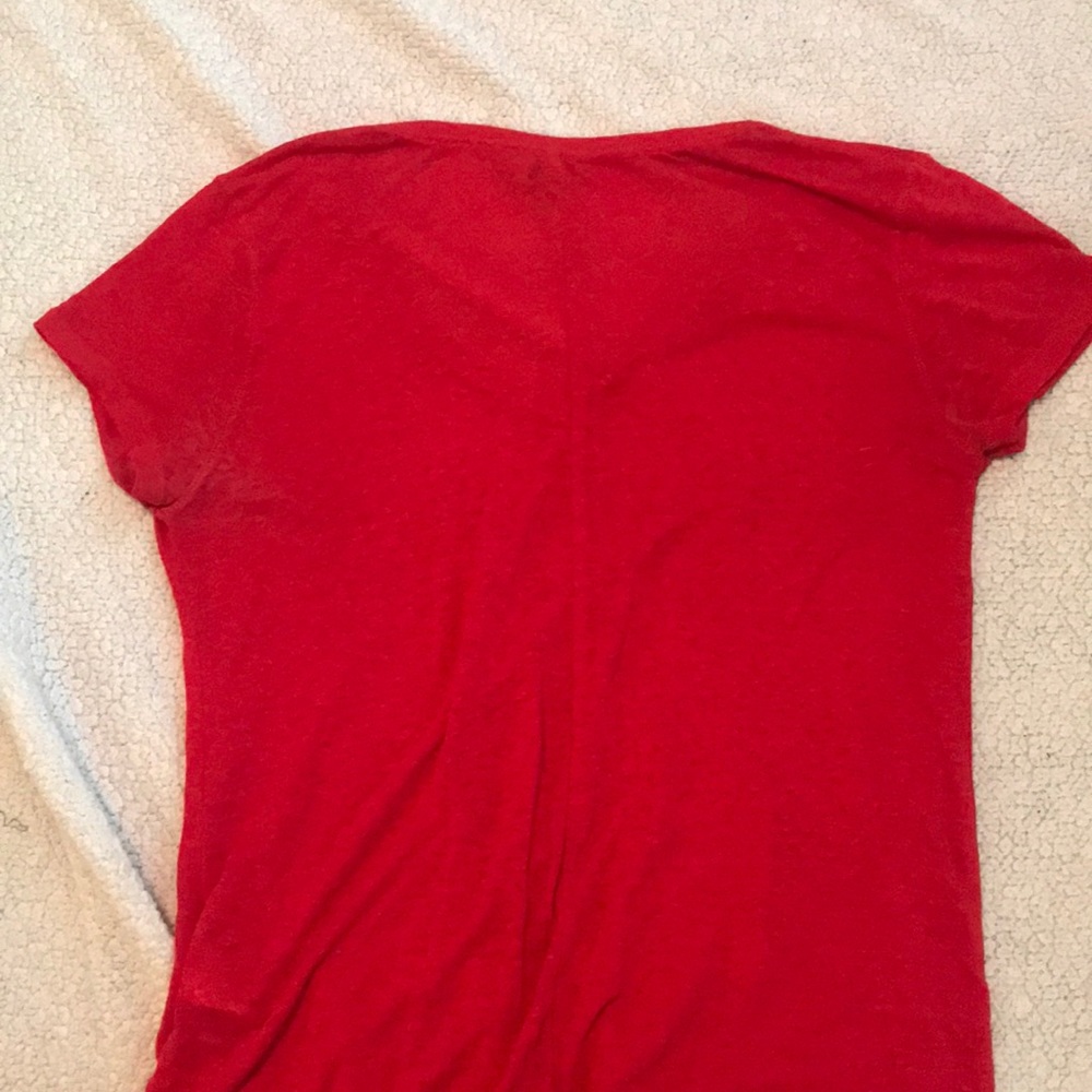 Red basic t-shirt - Picture 3 of 3